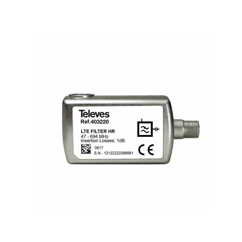 Filtro LTE/5G HR conector F Televes