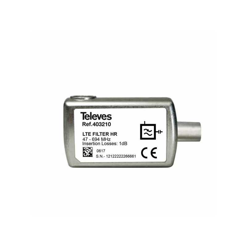 Filtro LTE/5G HR conector F Televes