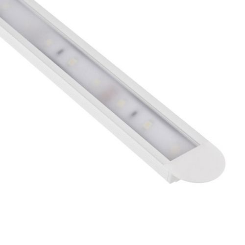 Perfil Blanco Aluminio Empotrar inclinado 2 metros Tira LED