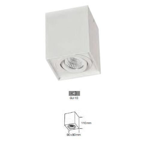 Aplique Superficie Blanco