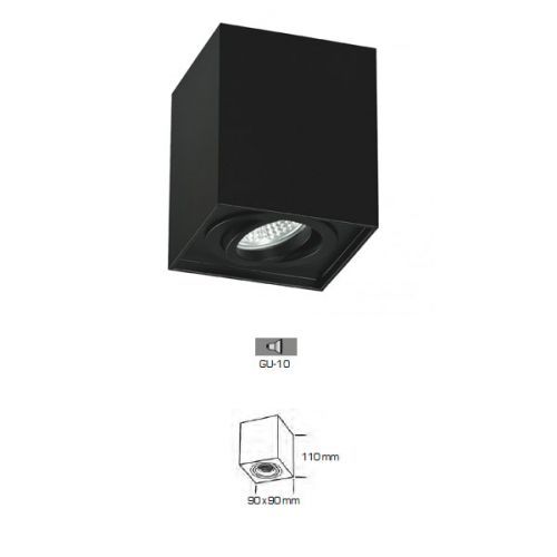 Aplique Superficie Negro