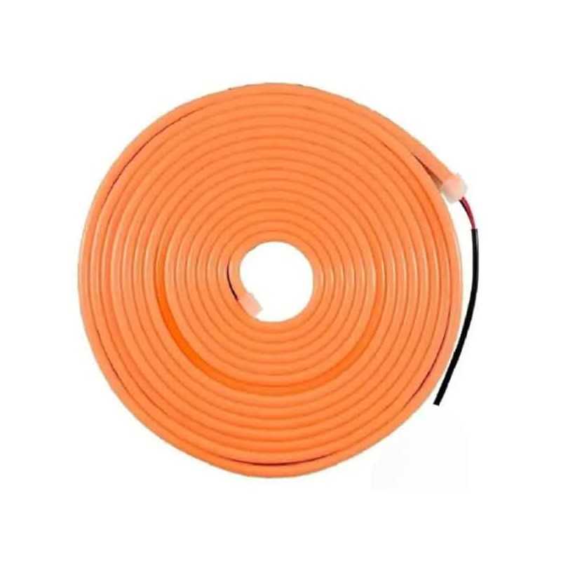 Tira LED Neon Flex 8W/m 12Vdc Naranja IP67 5m
