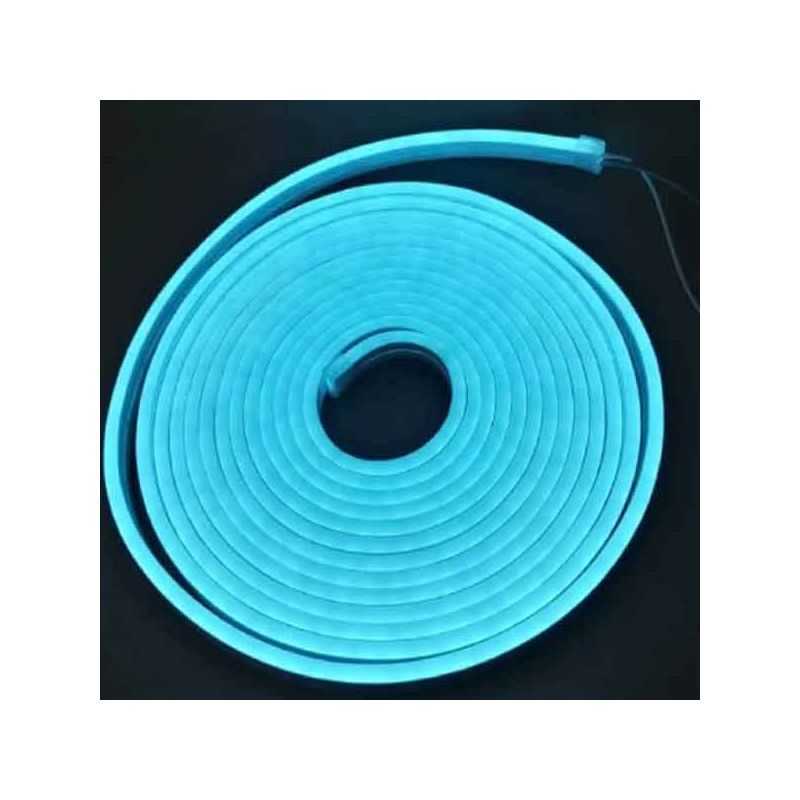 Tira LED Neon Flex 8W/m 12Vdc Azul Hielo IP67 1m