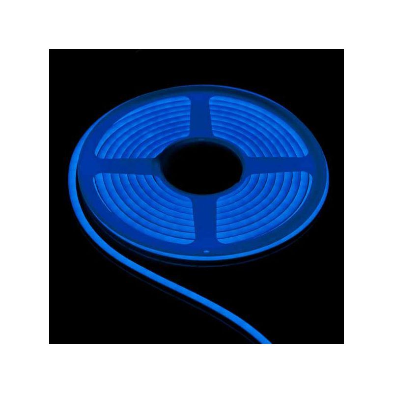 Tira LED Neon Flex 8W/m 12Vdc Azul IP67 1m