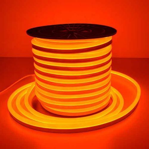 Bobina 30 metros tira LED Neon Flex 8W/m 12Vdc Naranja IP67