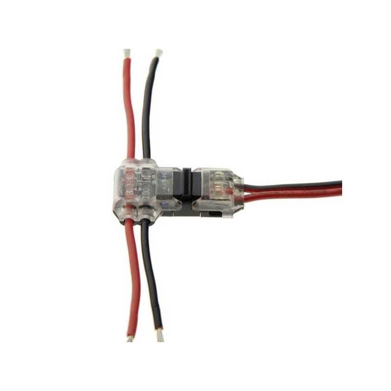 Conector empalme en paralelo cables tiras LED IP65