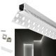 Perfil Aluminio Empotrar Esquinas Pladur 2 metros Tira LED