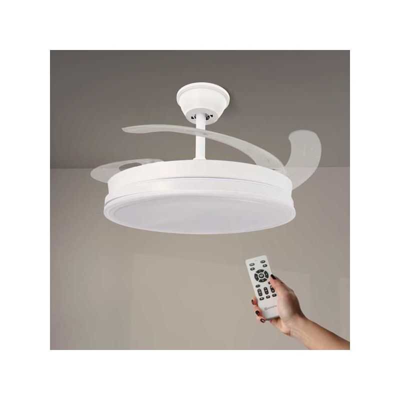 Ventilador de techo aspas plegables Led 36W