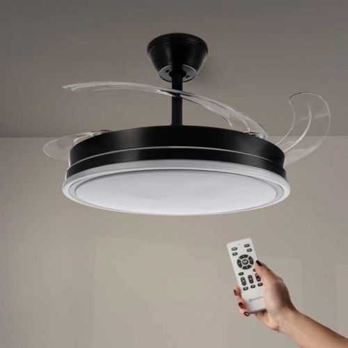 Ventilador de techo aspas plegables Led 36W Negro