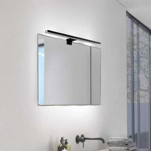 Aplique LED Espejo Baño 8W pinza Negro