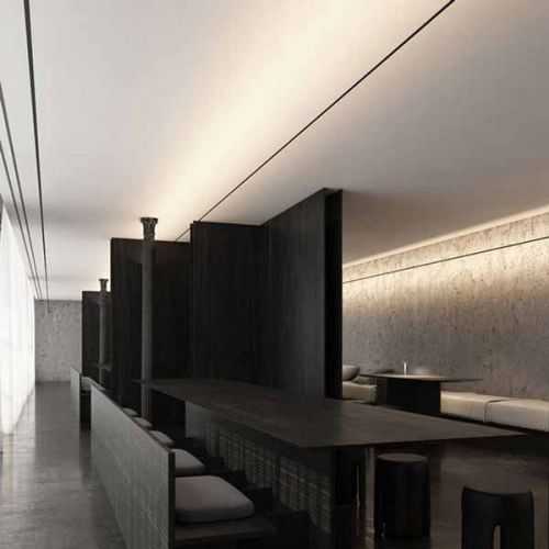 Soporte Inox montaje aéreo suspendido tiras Led