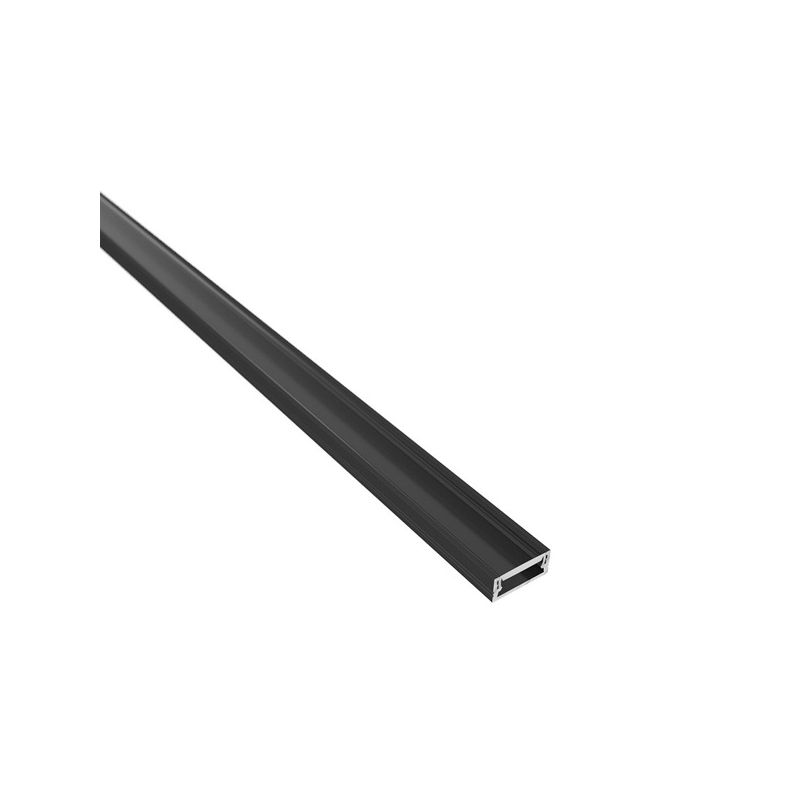 Perfil Negro Aluminio superficie 2 metros Tira tros Tira LED XL