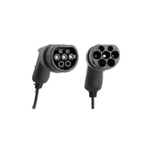 Cable recarga V2C 7,4Kw T2 Monofasico 5 metros