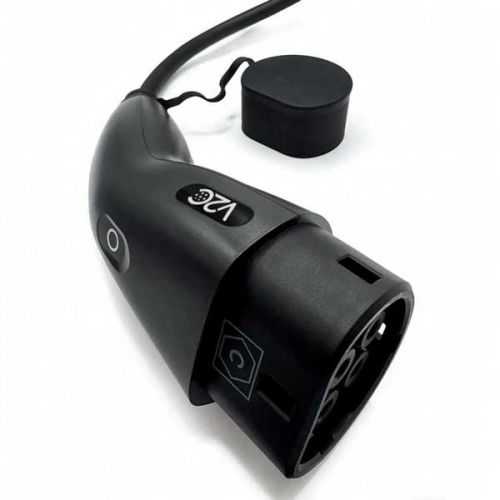 Cargador V2C Trydan monofásico 7,4Kw T2 boton Tesla con protecciones incluidas