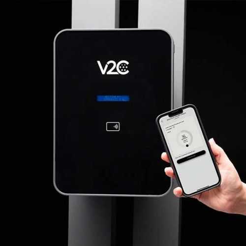 Cargador V2C Trydan PRO monofásico 7,4Kw T2 boton Tesla con protecciones incluidas