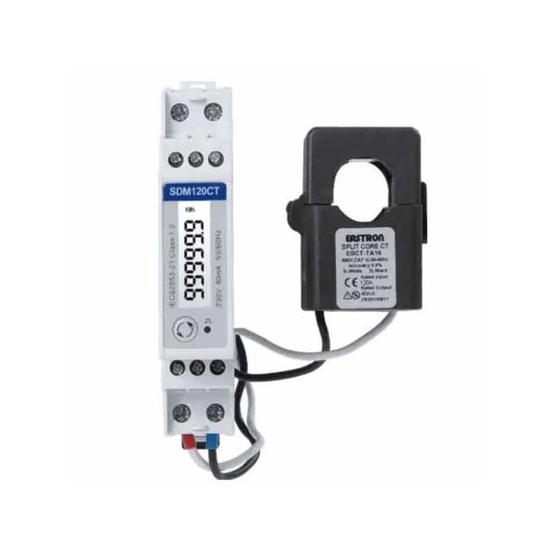 Medidor Bidireccional V2C Monofásico con Pinza 120A