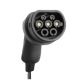 Cargador V2C Trydan monofásico 7,4Kw T2 manguera muelle-espiral, protecciones incluidas y Schuko