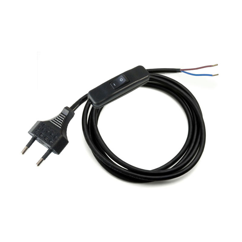 Cable con interruptor Negro
