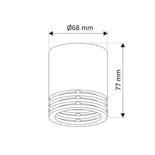 Aplique superficie LED GU10