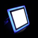 Downlight LED 20W+4W Contorno Azul Cuadrado