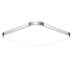 Plafón LED 48W Cuadrado Aluminio-Cromo