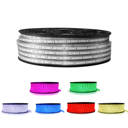 Tira LED RGB 5050 10 W/m 230V IP67 5 metros