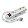 Base multiple 4 Enchufes con Interruptor