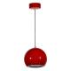 Lámpara colgante LED Esfera-Bola 12W Roja