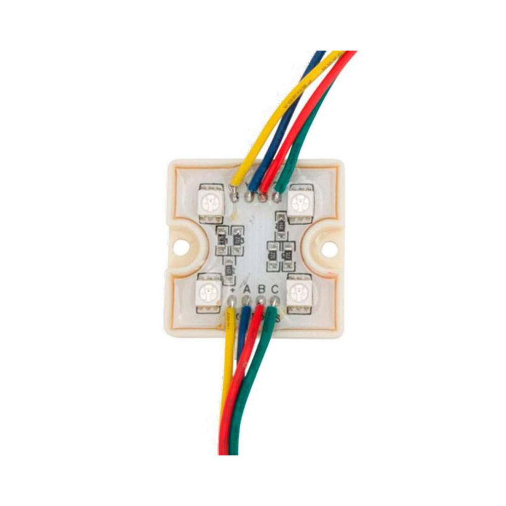 Modulo 4 Led SMD 5050 1,44W RGB 12V IP65