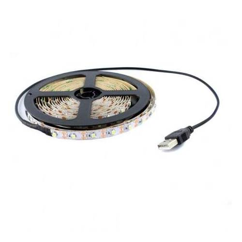 Tira LED SMD 5050 14,4 W/m 5Vdc IP20 1 metro USB