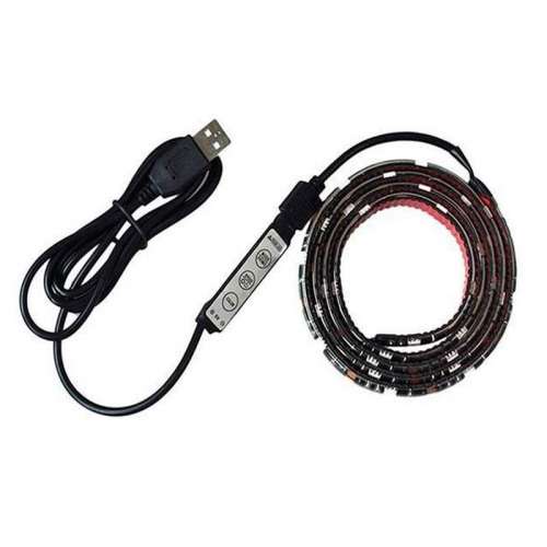 Tira LED base Negra SMD 5050 RGB 14,4 W/m 5Vdc IP20 1 metro USB