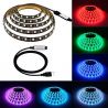 Tira LED base Negra SMD 5050 RGB 14,4 W/m 5Vdc IP20 2 metros USB