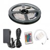 Pack Tira LED RGB 7,2W/m 12V IP20 5m Alimentador, Mando y Controlador