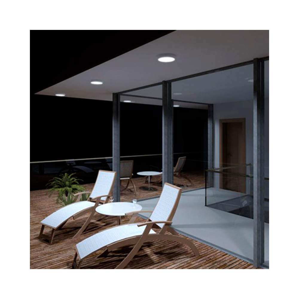 MAURER Plafoniera LED Stagna IP54 Rotonda 260mm - 9W 540 Lumen (Equivalente A 50W)