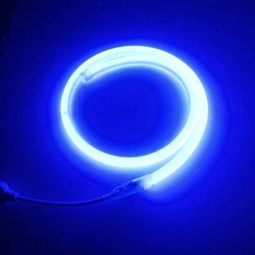 Tira LED Neon Flex Circular 360º 12W/m 230V Azul