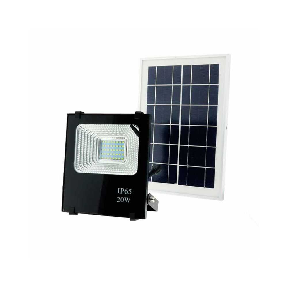 visto ropa actualizar Río arriba Foco Proyector LED Solar 20W para exterior – Decoled Valencia