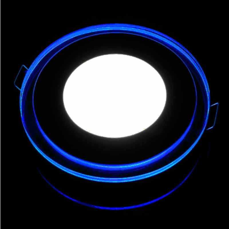Downlight LED 18W+2W Contorno iluminado Azul- Verde
