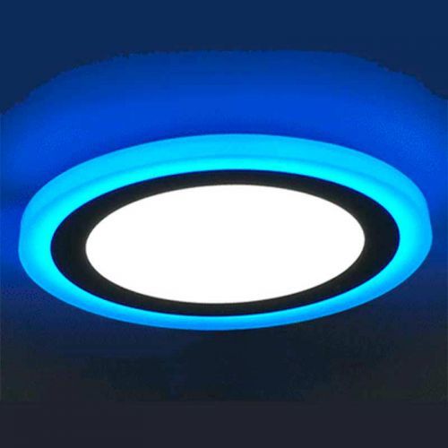 Downlight LED 20W+4W Contorno Azul Redondo