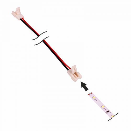 Conector rápido Empalme 15cm Tiras LED 8mm para interior de perfil