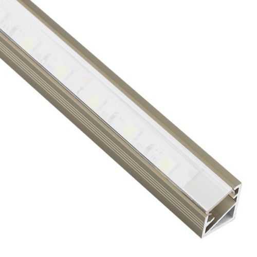 Perfil Cava-Niquel Aluminio Esquinero 2 Metros Tira LED