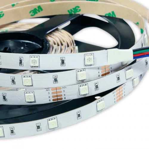 Tira LED SMD 5050 RGB 7,2 W/m 12V IP20 1 metro