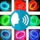 Hilo LED Neon control por voz Azul-Rojo-Rosa de 5 metros