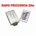Controlador RGB Radio-Frecuencia Aluminio 24 teclas 144W